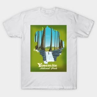 Yosemite Travel map T-Shirt